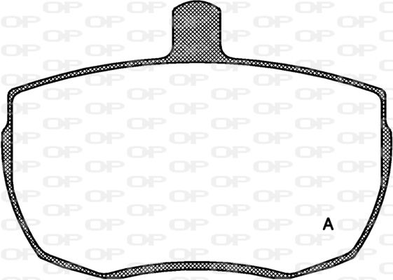 OPEN PARTS stabdžių trinkelių rinkinys, diskinis stabdys BPA0056.00
